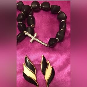Vintage earrings and Bracelet